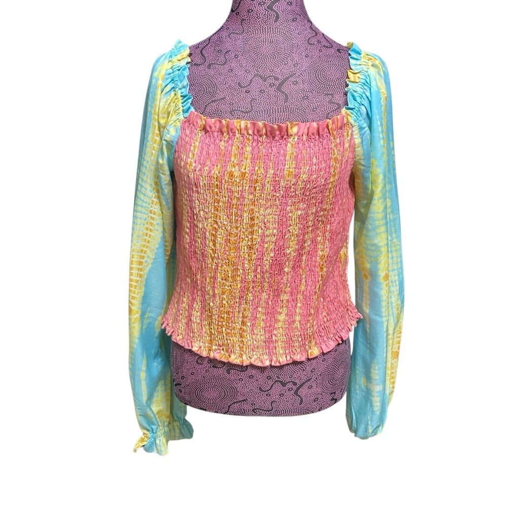 Anthropologie Kavita Bhartia Anthropologie Tie Dye Smock Top